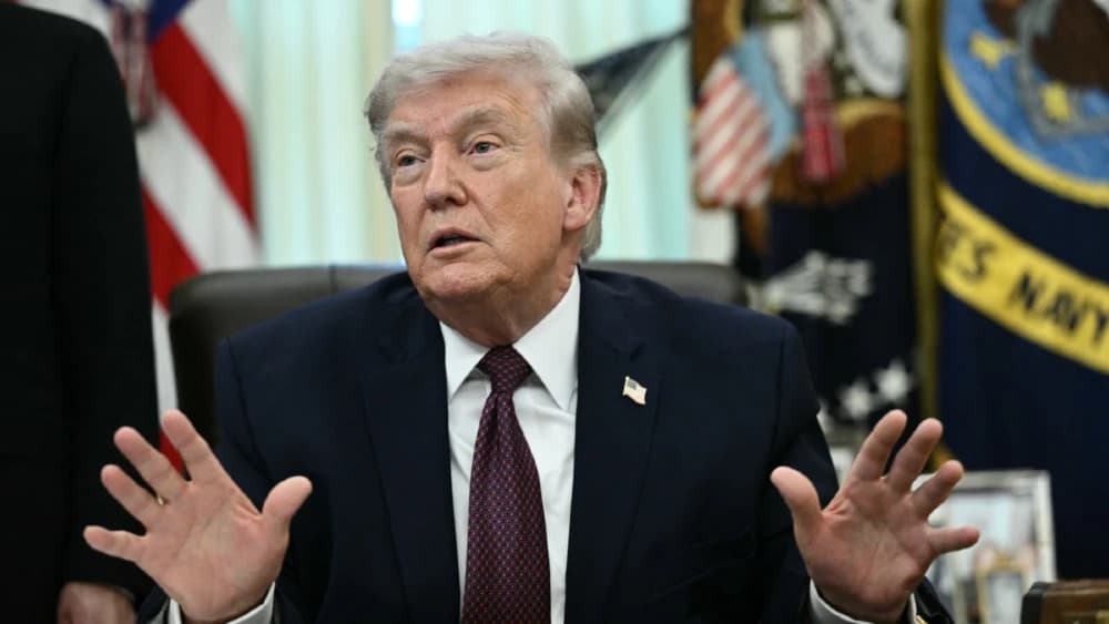 US President Donald Trump speaks after signing an executive order in the Oval Office of the White House in Washington, DC, on March 31, 2026. (Photo: AFP)