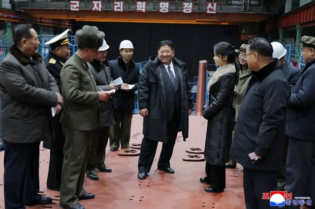 North Korea's Kim visits nuclear subs as Putin hails 'invincible' bond