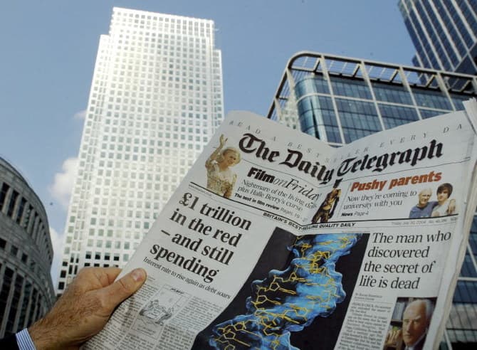 US firm drops takeover of UK's Telegraph newspaper