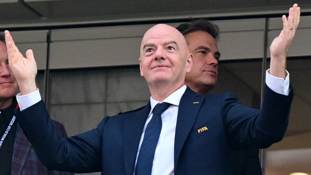 FIFA president Gianni Infantino reacts during the 2026 World Cup Group D football match between USA and Paraguay at the Los Angeles Stadium in Inglewood on June 12, 2026. (File photo: AFP)