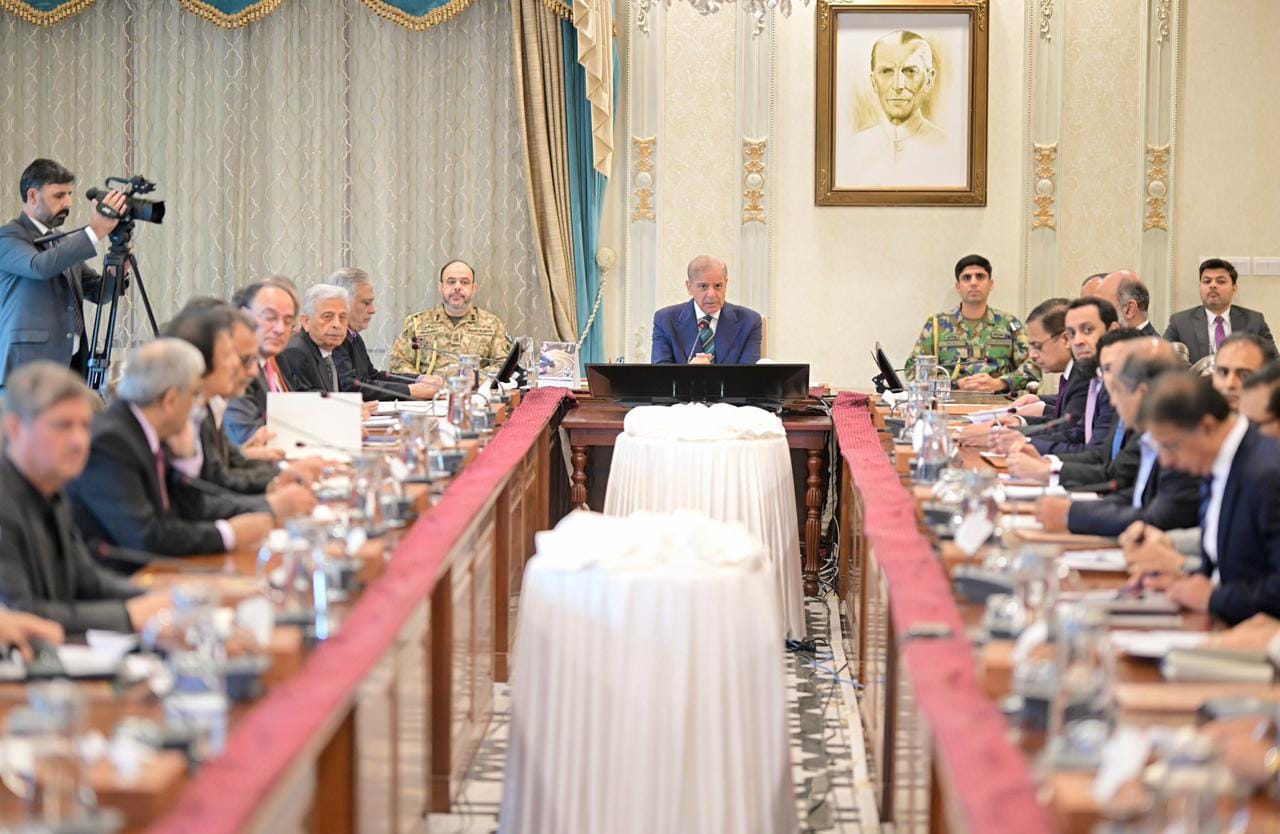 Prime Minister Shehbaz Sharif chairs a meeting regarding long term energy planning and export strategy during current international situation, in Islamabad on 7 April 2026. (PMO)