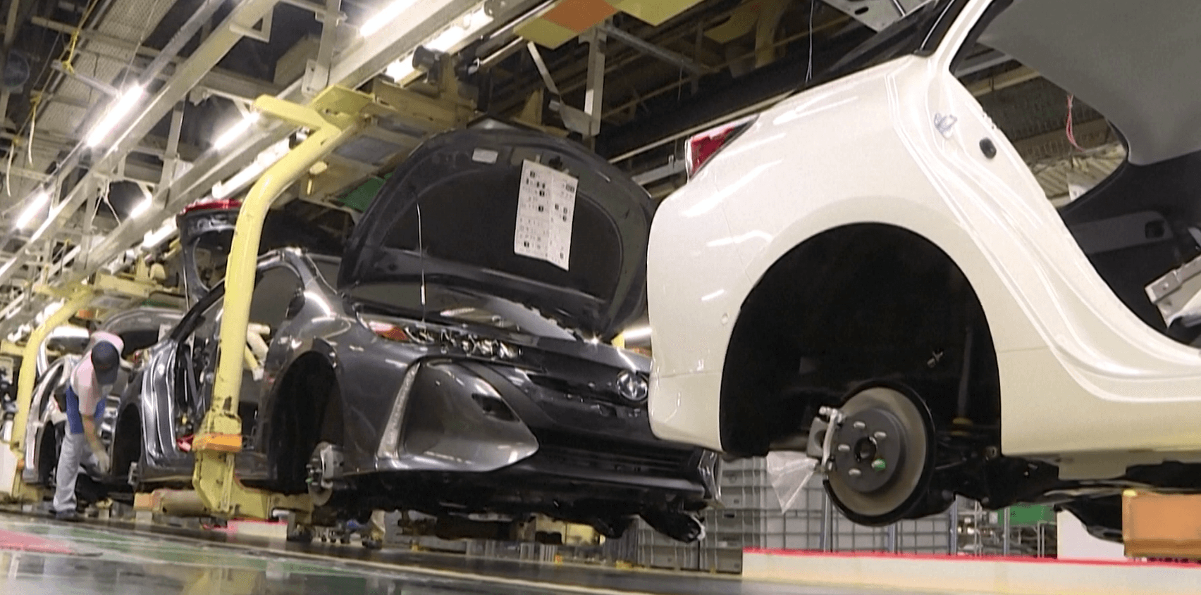 Japanese auto giant Toyota forecast Friday a 22-percent fall in net profit in the year to next March.