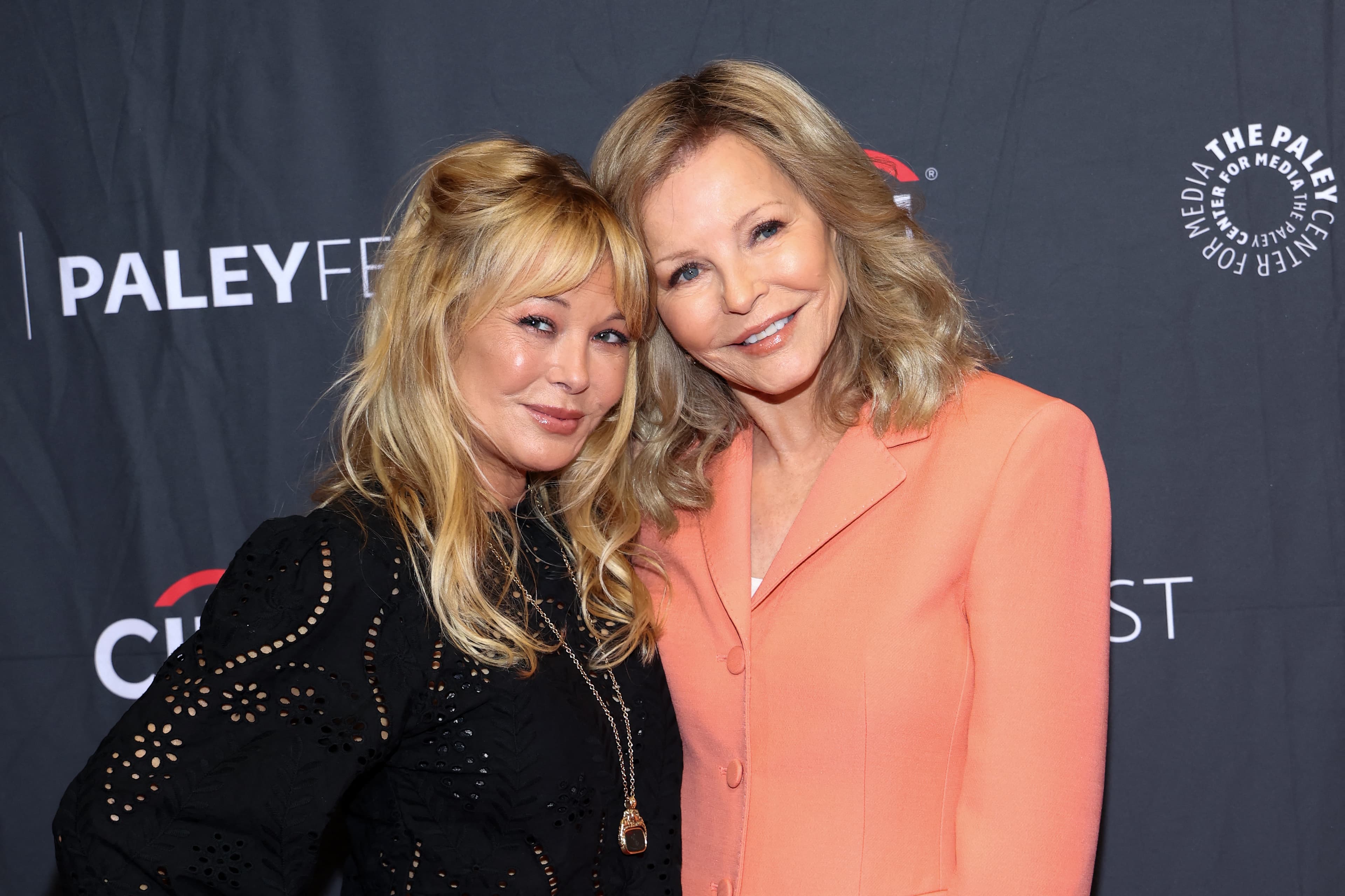 S actress and singer Cheryl Ladd (R) and daughter Jordan Ladd attend “Charlie’s Angels” 50th Anniversary Celebration at PaleyFest LA 2026 at the Dolby Theater in Hollywood, California, on April 6, 2026. (Photo by VALERIE MACON / AFP)