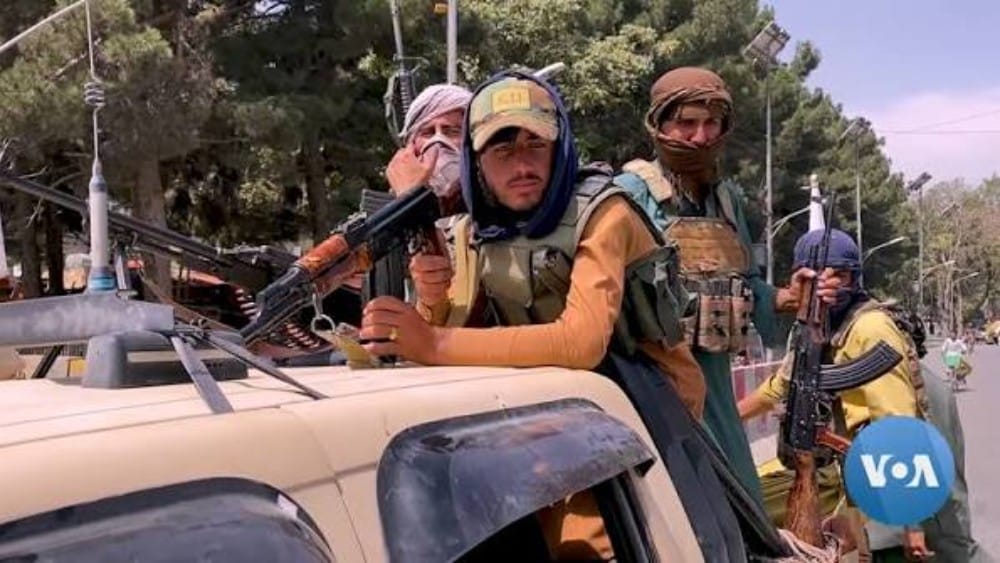 Taliban Fighters and truck in Kabul. (Photo: Wikimedia Commons)