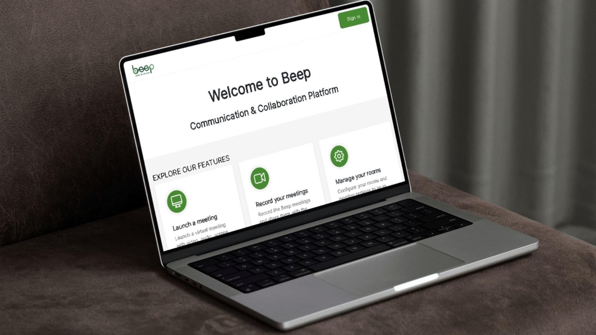 File Photo - Beep website on a laptop screen (Canva)