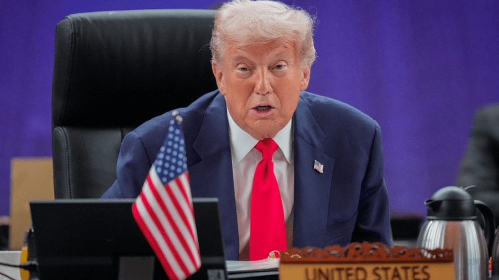 US President Donald Trump speaks during the 13th ASEAN - United States Summit as part of the 47th Association of Southeast Asian Nations (ASEAN) Summit in Kuala Lumpur on October 26, 2025. (Photo by Vincent Thian / POOL / AFP)