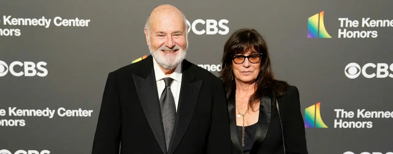 US actor and director Rob Reiner and his wife Michele Reiner attend the 46th Kennedy Center Honors gala at the Kennedy Center for the Performing Arts in Washington, DC, on December 3, 2023.(AFP)
